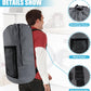 Laundry Bag Backpack, Extra Large Travel Laundry Bag with Mesh Pocket & Adjustable Shoulder Straps,Dirty Clothes Travel Bag for College Students Dorm,Apartment(Grey)