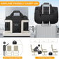 Underseat Carry On Luggage Lightweight Travel Tote Weekender Bag Overnight Duffle Bag for Travel, Travel Essentials Personal Item Travel Bag for Women and Men,Black-18Inch