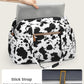 Travel Duffle Bag,Puffer Carry On Duffel Bag with Laptop Compartment Waterproof Overnight Weekender Bags for Women Large Hospital Tote Bags for Labor and Delivery(Medium,Cow Print)