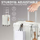 Joyway 3 Piece Set Hardside Expandable Luggage with USB Charging Port and Cup Holder, TSA Lock Spinner Wheels Suitcase for International Travel, Lightweight Carry On Checked Baggage, White
