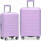 Traveler's Choice Pagosa Hardshell Expandable Luggage with Spinner Wheels, Lavender, 2-Piece Set (22/26)