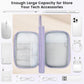 Skycase Tech Pouch - Lightweight Electronics Organizer Travel Case, Double Layers Travel Cable Organizer, All-in-One Storage Bag for Charger, Cord, Phone, Flash Drive, Accessories