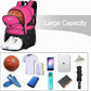 LARIPOP Basketball Bag, Sports Backpack with Ball Holder & Shoe Compartment, Water Resistant Gym Bag for Soccer Volleyball Travel