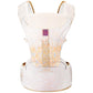 Bebamour Baby Carrier Newborn to Toddler with Hip Seat Baby Carrier Front and Back Carry Carrier with Head Hood, 3 PCS Teething Pads,Storage Bag (White-Knit)