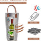 ZORMY Single Bottle Insulated Wine Tote, 1 Bottle Wine Carrier Bag Padded Wine Cooler Perfect Wine Lover's or Wedding Gift-Stripe (Srtipe)