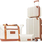 Luggage Set 3 Piece Luggage with PC+ABS Hardshell TSA Lock Spinner Wheels Carry on Lightweight Suitcase，YKK Zippers (Beige, 4 piece（14/20/DB/TB）)