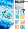PY SUPER MODE Beach Towel - 75 x 35 inches Quick Dry Microfiber Beach Towels Oversized, Lightweight Soft and Absorbent Pool Towel Suitable for Swimming Camping for Adults