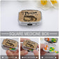 Metal 2 Compartment Pill Organizer Travel Friendly Portable Compact Pill Box Cute Pill Case to Hold Vitamins,Fish Oil,Supplements,Meds,Tablet for Purse,Pocket. (Poison Frog)