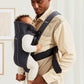 BabyBjörn Baby Carrier Mini, Anthracite, 3D Mesh | Newborn Carrier (7-25 lbs), Ergonomic, Easy-to-Use
