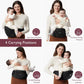 Momcozy Hip Seat Baby Carrier - Adjustable Waistband with Original 3D Belly Protector, Ergonomic Carrier with Various Pockets for Newborns & Toddlers up to 45lbs (Black, Large)
