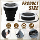 12 Pcs Silicone Collapsible Cup 7.04 oz Folding Camping Travel Collapsible Coffee Cup Portable Reusable Expandable Drinking with Lids for Outdoor Hiking