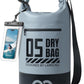 Lamicall Dry Bag Waterproof Backpack - [Zippered Pocket] 5L/10L/20L/30L/40L Roll Top Waterproof Bag with Water Proof Phone Pouch, Floatable Drybag for Swimming, Boating, Kayaking, Camping, Beach