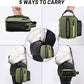 MIER Expandable Lunch Bag Insulated Lunch Box for Men to Work Travel Portable Lunchbox Bags with Shoulder Strap and Water Bottle Holder(Green)