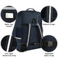 Car Seat Travel Bag - Padded Car Seat Carrier with Steel Cable Handle and Reflective Stripes, Large Durable Airport Gate Check Bag, Blue