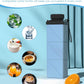 Collapsible Water Bottles, 2nd Generation Leakproof BPA-Free Travel Water Bottle 24.3oz(720ml),Lightweight Reusable Water bottle, Portable for Travel Cycling Gym Camping Sports,Blue