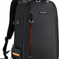 K&F Concept Camera Backpack for Photographers Large Waterproof Photography Camera Bag with Laptop/Tripod Compartment for Men Women Black Orange
