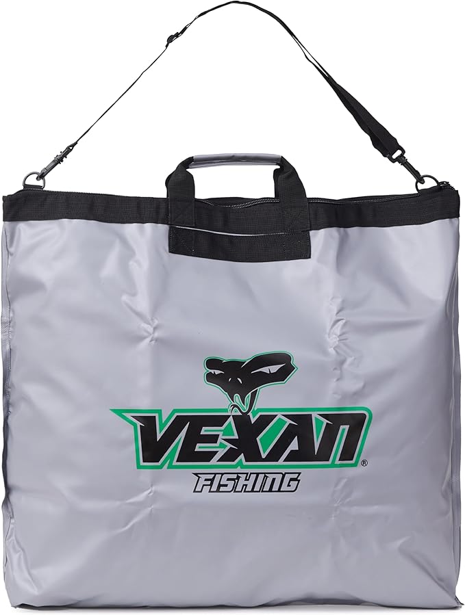 Vexan Tournament Weigh In Bag for Bass Fishing - Heavy Duty 24"x24" Fish Bag for Caught Fish - Waterproof, Zippered, Padded Handles, Triple-Welded Seams