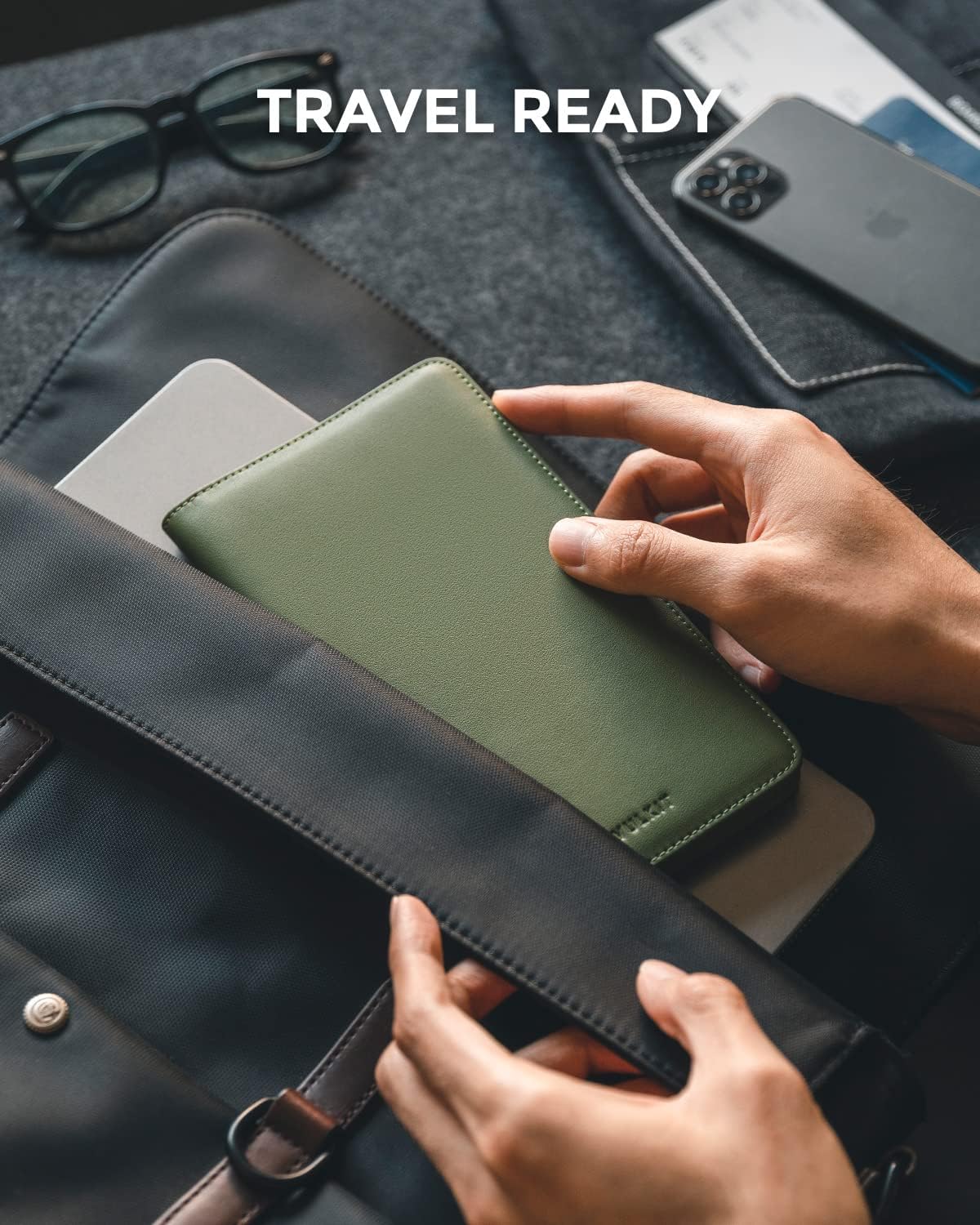 VULKIT Passport Holder Wallet RFID Blocking Travel Wallet for Men & Women - Roamly