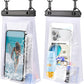 2 Pack Large Waterproof Phone Pouch, IPX8 Double Sealing Floating Waterproof Bag for iPhone 16 15 14 Pro Max Sumsang S25 S24 Google All Devices