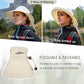 UV 50 Sun Hat for Women Wide Brim with Ponytail Hole Summer Packable Sunhat for Beach Fishing Hiking Gardening Waterproof