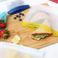 (re) zip 5-pack Reusable Sandwich Lunch Food Storage Bags | BPA-Free, Food Grade, Leakproof, Freezer Safe, Dishwasher Safe, Travel Friendly | Multicolor for Easy Organization