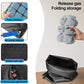 Grey Travel Seat Cushion – Portable Inflatable 3D Air Cell Seat Cushion for Long Flights, Car, Office, Wheelchair, Ergonomic Design for Tailbone Relief & Compact Support