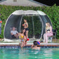 Alvantor Pop Up Screen House Gazebo with Mosquito Netting, Instant UV Resistant Sun Shelter for Patio & Backyard, Portable Canopy Tent for 2-10 Person