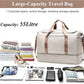 Extra Large Travel Duffle Bag,Carry on Overnight Weekend Bag with Shoes Compartment,Weekender Bags for Women for Travel Business Trips Sport Hospital