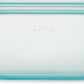 Zip Top Reusable Food Storage Bags | Large Dish [Teal] | Silicone Meal Prep Container | Microwave, Dishwasher and Freezer Safe | Made in the USA