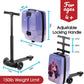KIDDIETOTES Detachable 4-in-1 Scooter Luggage for Kids – Ride-On Suitcase with Removable Luggage Body, Adjustable Handlebar, Durable Deck & Brake, Carry-On Size – Travel & Play