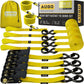 AUGO Ratchet Straps Heavy Duty 4 Pack -15 FT - 2200 LB Break Strength – with Safety Lock S Hooks - Cargo Straps for Moving, Appliances, Motorcycle – Soft Loop Tie Down Straps