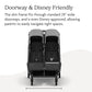 UPPAbaby Minu Duo Side-by-Side Double Stroller - Lightweight + Compact Design for Travel - Easy Fold- From Birth to Toddler - Independent Recline -Greyson(Charcoal Mélange/Carbon Frame/Saddle Leather)