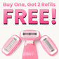 Women Razors moisturizing bar for Sensitive Skin, Travel Razors Shaving Kit Essential - 5-Blade for Sensitive Skin - Bikini, Legs, Underarms - 1 Handle & 3 Refill Cartridges - Pink