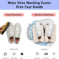 Shoe Cleaning Bag,Shoe Washing Bag For Washing Machine,Laundry Bag For Shoes,Fluffy Fibers 360° Wrap-Around Cleaning,Reusable Washer Shoe Bag, Ensure Deep Cleaning of The Shoes(Orange 2 pcs)
