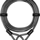 Titanker Bike Lock Cable,12mm Thick Security Cable with Loops Heavy Duty Steel Cable Vinyl Coated Bike Cable Lock Security Chain (4ft, 7ft, 15ft, 30ft)