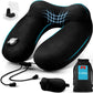 urophylla Inflatable Travel Neck Pillow for Airplanes, Super Soft Velvet Neck Support, Adjustable Firmness, Blow Up Plane Pillow for Long Flights, Road Trips, Travel Essentials with Eye Mask, Earplug
