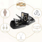 Travel Jewelry Case Organizer for Women, Jewelry Binder with 6 Clear Zipper Pouches