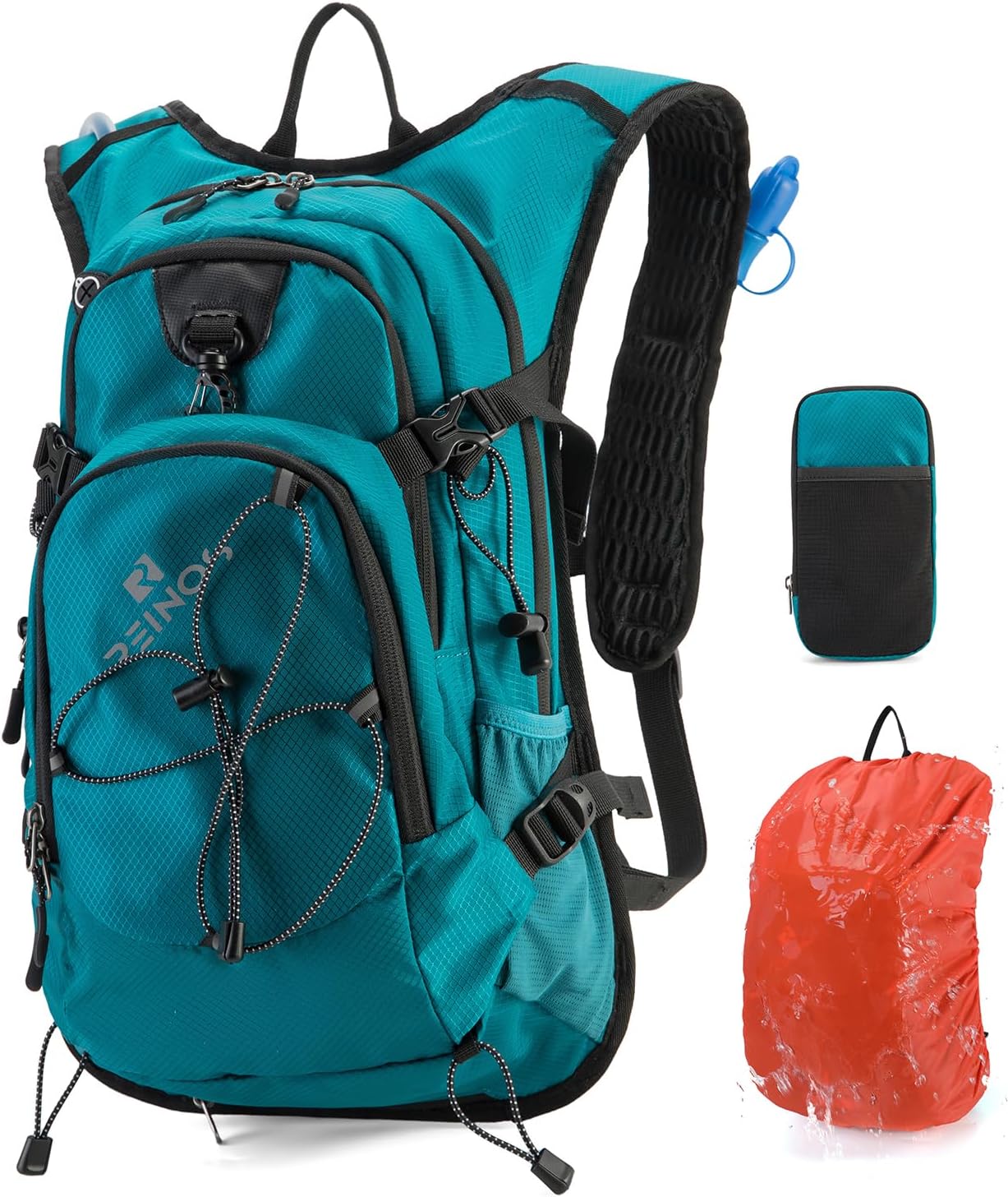 Hydration Backpack Pack with 2L Water Bladder 18L Hiking Backpack Women Men Lightweight Hydropack Insulated Daypack for Biking, Running, Festival - Roamly