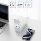 European Travel Plug Adapter, Olcorife Universal Travel Adapter for EU UK US AUS, 6 Outlets 3 USB Ports with 5ft Extension Cord, International Power Adapter for US to Europe UK AUS