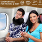 Neck Pillow, Travel Pillow uses Memory Foam to Support Neck Comfort, Ideal Companion for Airplane and car Travel, Compact, Convenient, and Versatile Airplane Sleep Pillow(Black)
