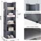 YOUDENOVA Hanging Closet Organizer, 5-Shelf Closet Hanging Storage Shelves, Grey