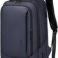 hk Laptop Backpack for Men with USB Charging Port for Business Work College Travel (Blue, 17.3 inch)
