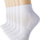 CS CELERSPORT 6 Pairs Women's Running Ankle Socks Athletic Sport Socks Cushioned