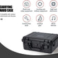Hard case Waterproof Hard Case with DIY Customizable Foam Insert Portable Protective Case with Knife for Camera Drones Equipments Tools Test Instruments 16.9''x13.7''x7.1''