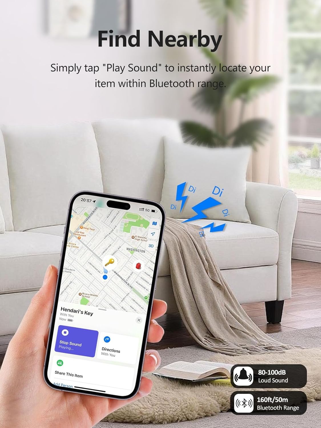 Tracker Tags, Item Finder Work with Apple Find My (iOS Only), Tracking Device Locator Smart Tag for Luggage, Keys, Wallet, Bike, Pets, Bags (Multi-Color, 4 Pack)