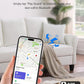 Tracker Tags, Item Finder Work with Apple Find My (iOS Only), Tracking Device Locator Smart Tag for Luggage, Keys, Wallet, Bike, Pets, Bags (Black, 1 Pack)