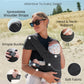 Newborn Carrier, Cozy Baby Carrier, Ergonomic Cross-Back Wrap, Hands-Free with Supportive Comfort, Deep Grey