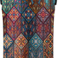 Square Mandala 2 Bottle Wine Carrier Tote Bag Insulated Wine Bottles Neoprene Bag with Secure Carry Handle Portable Wine Cooler Bag for Travel Picnic Beach