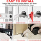 MBBEST Portable Door Lock & Door Stop Alarm,Dual Protection Security Devices Pocket Door Stopper Self Defensey Tools for Hotel Travel Home Apartment House, Red/Black
