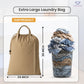 LFH Home Cotton Canvas Large Laundry Bag with Handle, Heavy Duty Drawstring Closure Washable Laundry Bags, School Travel, Home, Hotel, College Dorm, Organizer Sack, Toys Clothes 24x36-Beige